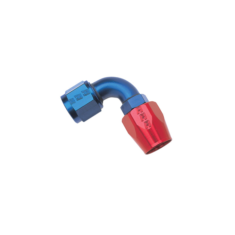 Load image into Gallery viewer, Russell Performance -6 AN Red/Blue 90 Degree Full Flow Hose End
