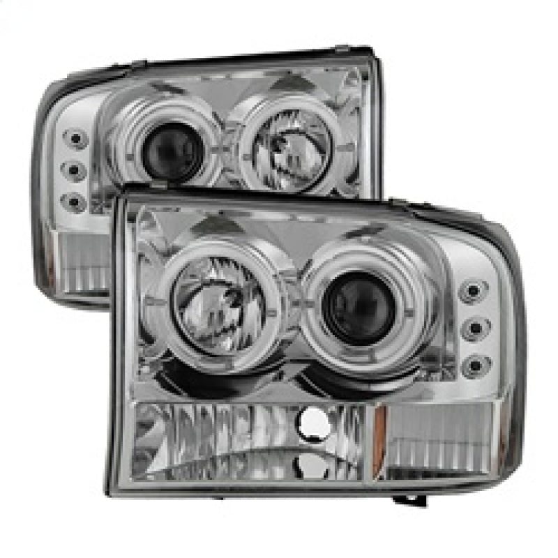 Load image into Gallery viewer, Spyder Ford F250 Super Duty 99-04 Projector Version 2 LED Halo LED Chrm PRO-YD-FF25099-1P-G2-C
