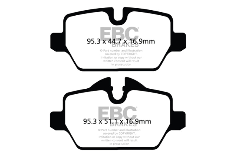 Load image into Gallery viewer, EBC 10+ Mini Countryman 1.6 Cooper Redstuff Rear Brake Pads
