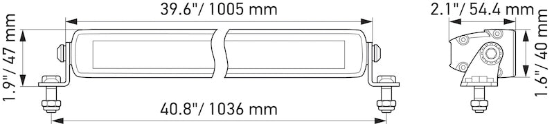 Load image into Gallery viewer, Hella Universal Black Magic 40in Thin Light Bar - Driving Beam
