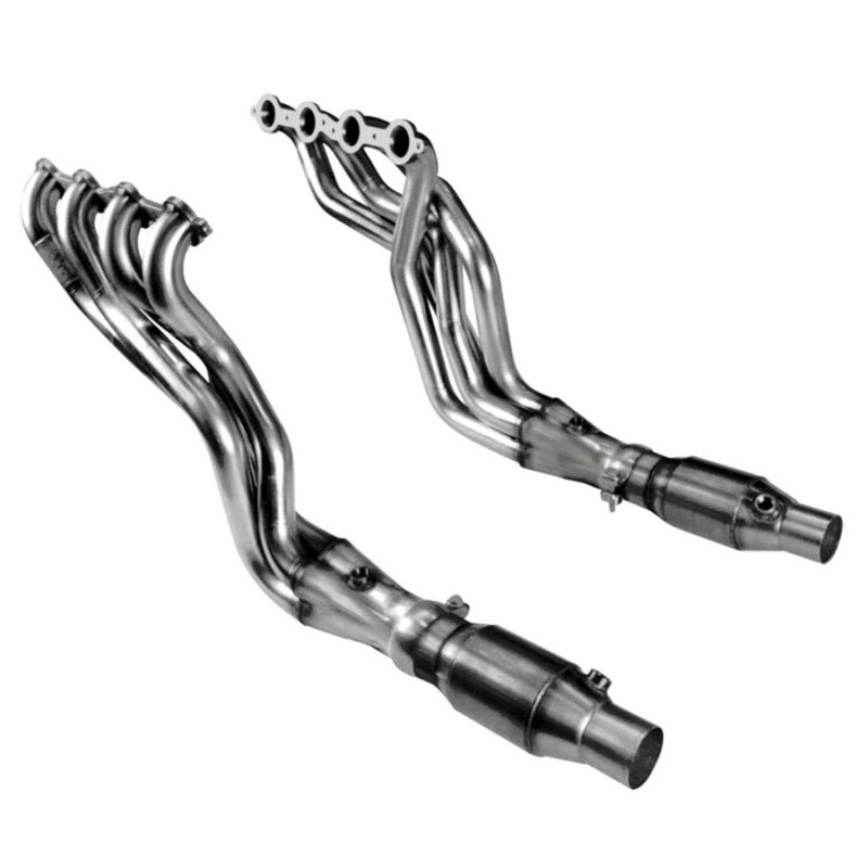 Load image into Gallery viewer, Kooks 10-14 Chevy Camaro SS LS3/L99/ 6.2L 1 7/8in x 3in SS LT Headers Inc 3in x 2 1/2in Green Catted
