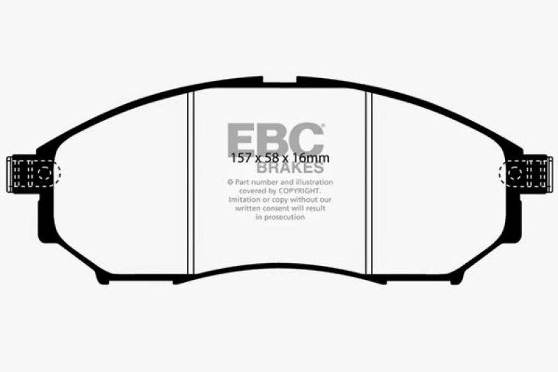 Load image into Gallery viewer, EBC 08-13 Infiniti EX35 3.5 Redstuff Front Brake Pads
