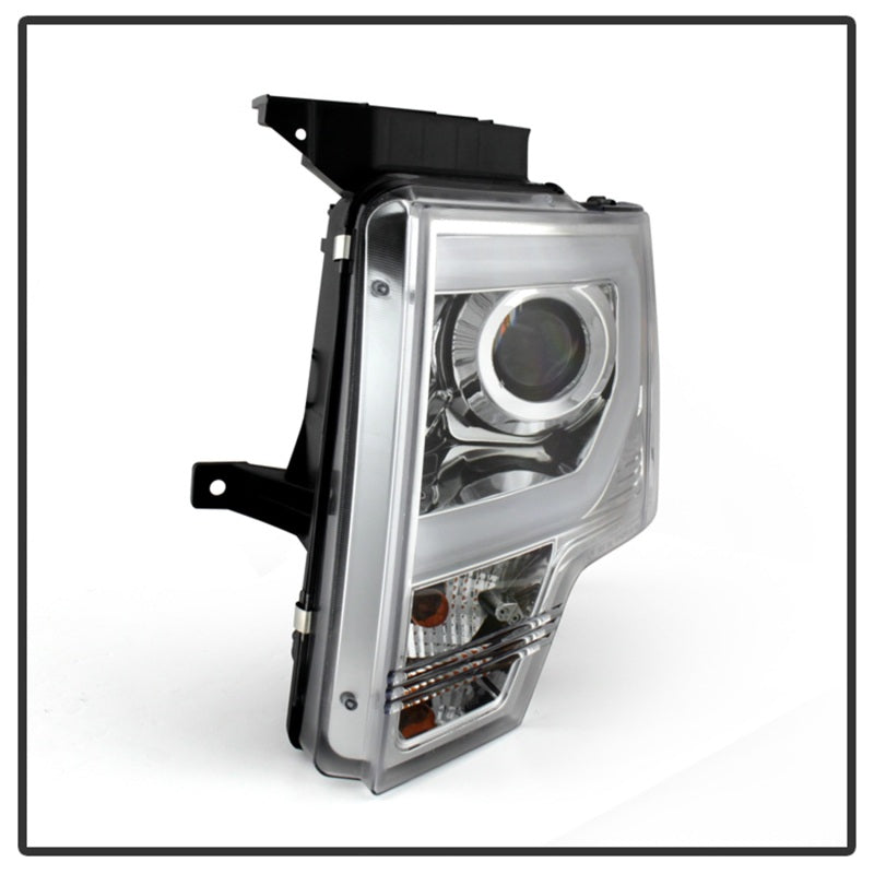 Load image into Gallery viewer, Spyder Ford F150 13-14 Projector Fctry Xenon Model- Light Bar DRL Chrm PRO-YD-FF15013-LBDRL-HID-C
