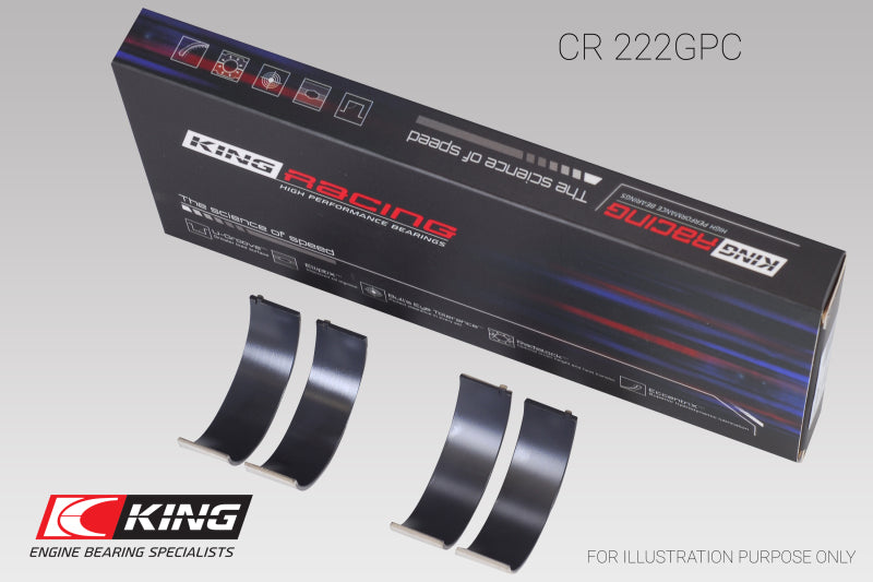 Load image into Gallery viewer, King BMW N55B30A Sputter Replacement (Size STD) Rod Bearing Set (2 Pair)
