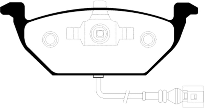 Load image into Gallery viewer, EBC 00-05 Volkswagen Beetle 2.0 Yellowstuff Front Brake Pads
