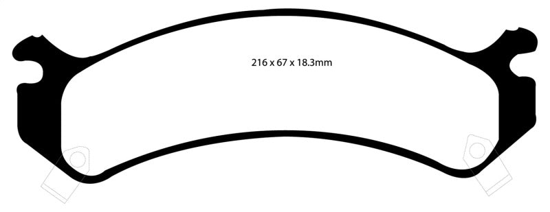 Load image into Gallery viewer, EBC 01-05 Cadillac Deville 4.6 HD Yellowstuff Front Brake Pads
