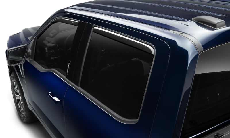 Load image into Gallery viewer, AVS 15-18 Ford F-150 Supercrew Ventvisor In-Channel Front &amp; Rear Window Deflectors 4pc - Smoke
