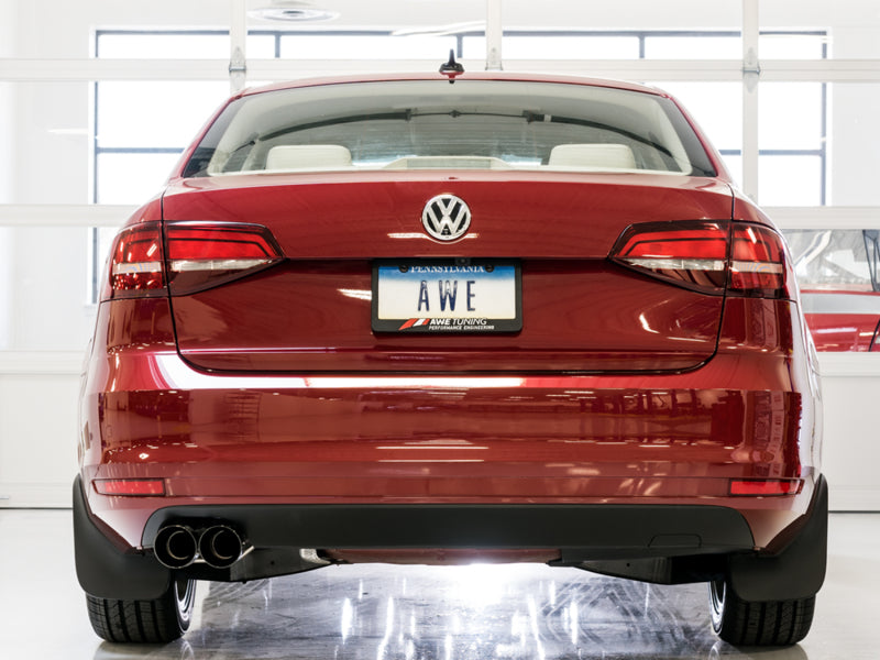 Load image into Gallery viewer, AWE Tuning 09-14 Volkswagen Jetta Mk6 1.4T Track Edition Exhaust - Diamond Black Tips
