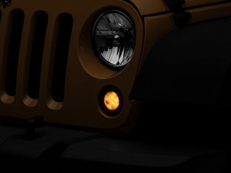 Load image into Gallery viewer, Raxiom 07-18 Jeep Wrangler JK Axial Series LED Turn Signals w/ Halo (Smoked)
