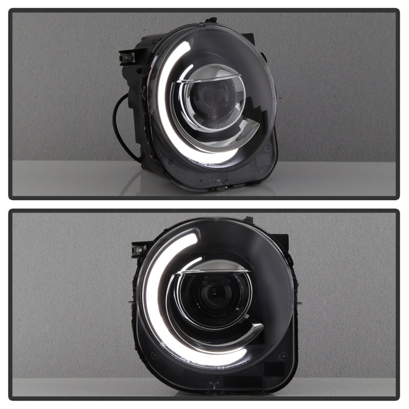 Load image into Gallery viewer, xTune 15-17 Jeep Renegade Light Bar DRL Projector Headlights -Black (PRO-JH-JREN-LBDRL-BK)
