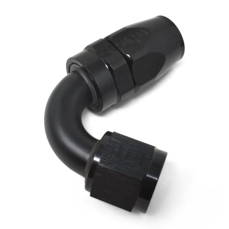 Load image into Gallery viewer, Russell Performance -6 AN Black 120 Degree Full Flow Swivel Hose End
