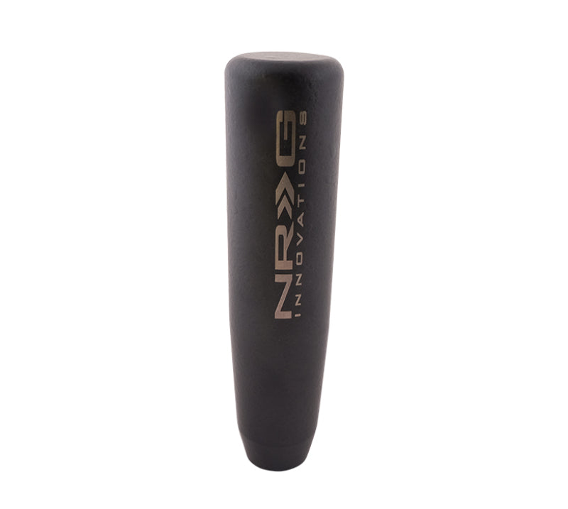 Load image into Gallery viewer, NRG Universal Short Shifter Knob - 5in. Length / Heavy Weight 1.27Lbs. - Black Wrinkle Finish
