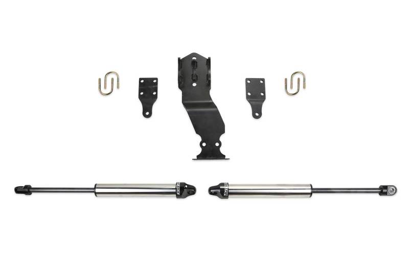 Load image into Gallery viewer, Fabtech 19-20 Ford F450/F550 4WD Dual Steering Stabilizer System w/DL 2.25 Shocks
