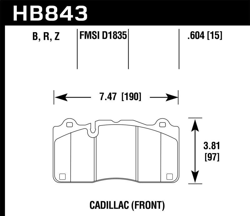 Load image into Gallery viewer, Hawk 2016 Cadillac CTS DTC-60 Race Front Brake Pads
