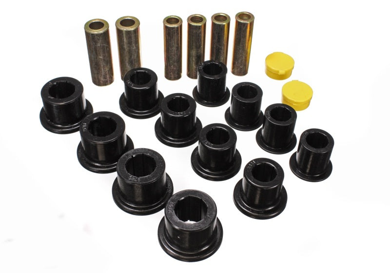 Load image into Gallery viewer, Energy Suspension 00-04 Ford Excursion 4WD / 99-04 F250/F350 4WD Black Front Leaf Spring Bushing Set
