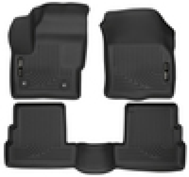 Load image into Gallery viewer, Husky Liners 2015 Lincoln MKC WeatherBeater Black Front &amp; Second Seat Floor Liner
