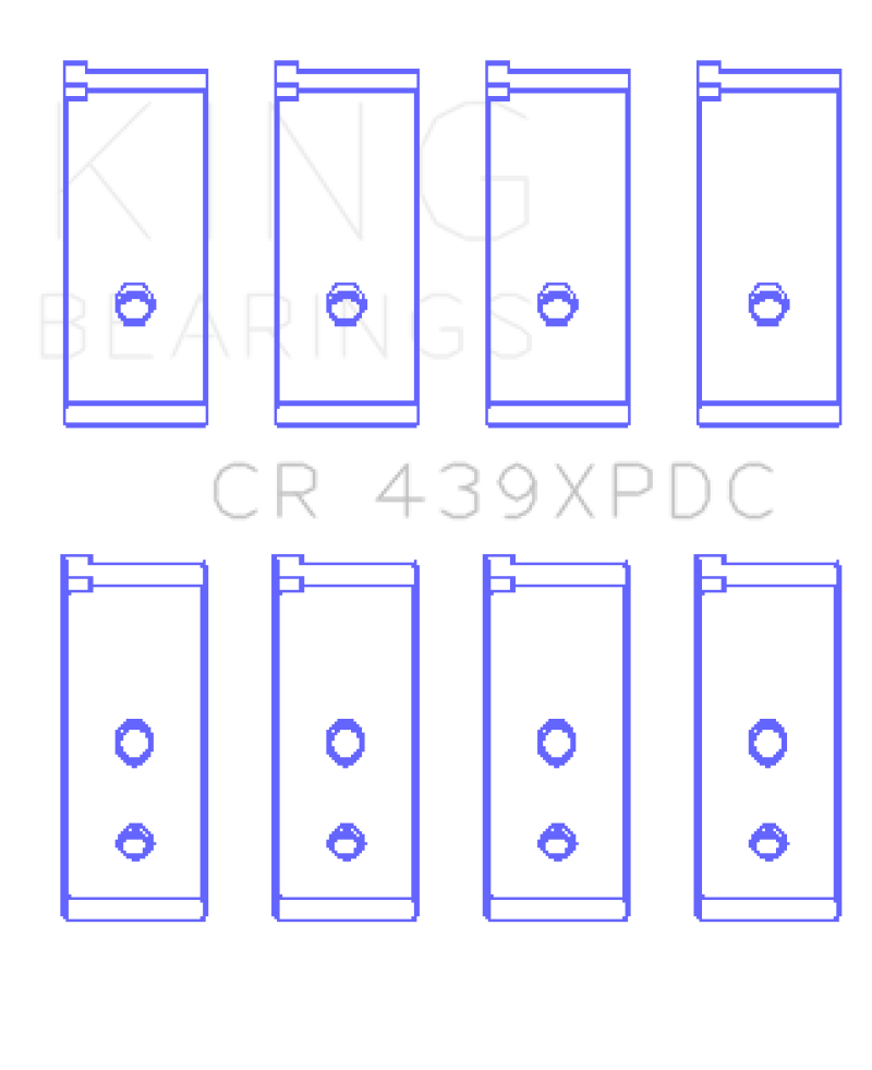 Load image into Gallery viewer, King Honda 4 B18A1/B18B1 (Size Standard) Connecting Rod Bearing Set
