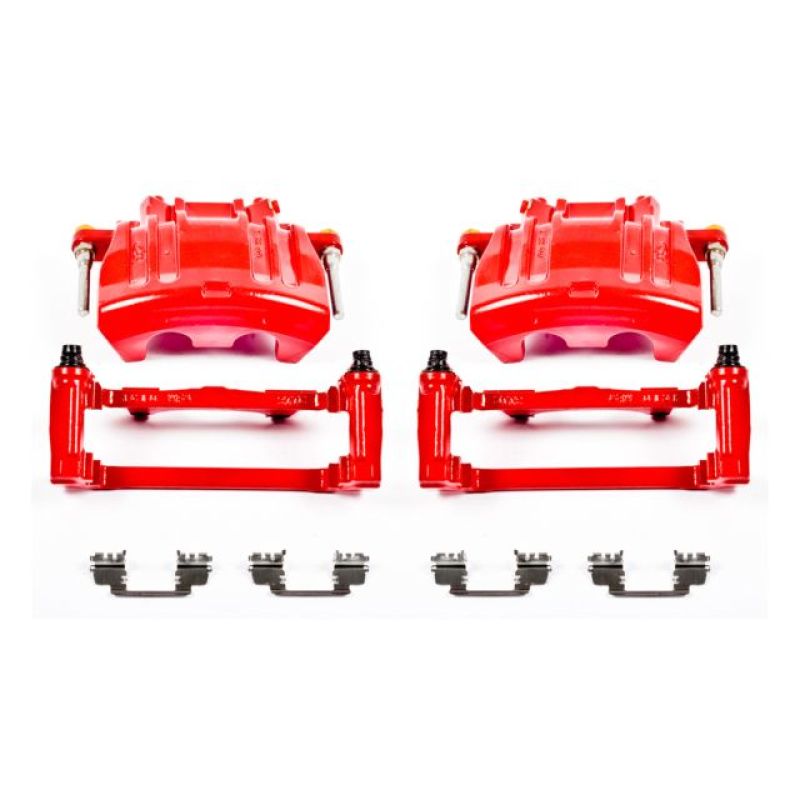 Load image into Gallery viewer, Power Stop 2012 Chrysler 300 Front Red Calipers w/Brackets - Pair
