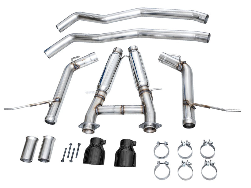 Load image into Gallery viewer, AWE Tuning 18-23 Dodge Durango SRT &amp; Hellcat Track Edition Exhaust - Diamond Black Tips
