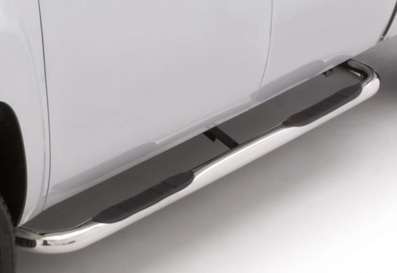 Load image into Gallery viewer, Lund 07-17 Chevy Silverado 1500 Crew Cab 3in. Round Bent SS Nerf Bars - Polished
