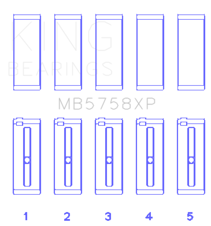 Load image into Gallery viewer, King Peugeot EP6 1.6L / BMW N14B16C (Size STD) Main Bearing Set
