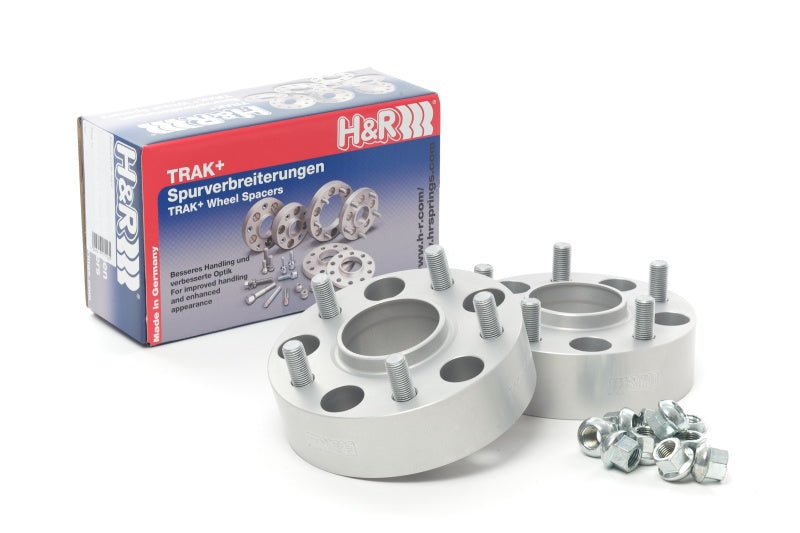 Load image into Gallery viewer, H&amp;R Trak+ 25mm DRM Wheel Spacer Bolt 5x120 Center Bore 72.5 Thread 14x1.5 - Black
