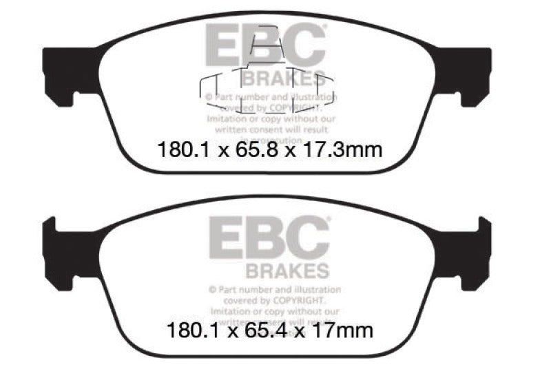 Load image into Gallery viewer, EBC 12+ Ford Focus 2.0 Turbo ST Yellowstuff Front Brake Pads
