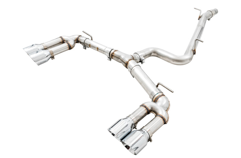 Load image into Gallery viewer, AWE Tuning Audi 8V S3 Track Edition Exhaust w/Chrome Silver Tips 102mm
