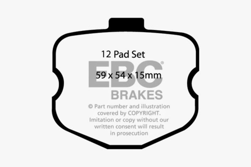Load image into Gallery viewer, EBC 06-08 Chevrolet Corvette (C6) 7.0 (Z06) Bluestuff Front Brake Pads
