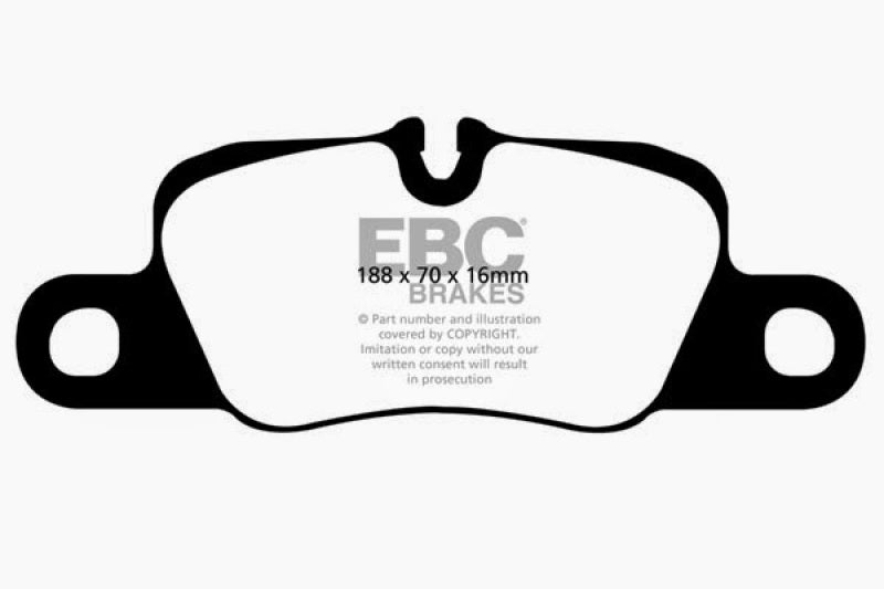 Load image into Gallery viewer, EBC 12-15 Porsche 911 (991) (Cast Iron Rotor only) 3.8 Carrera S Yellowstuff Rear Brake Pads
