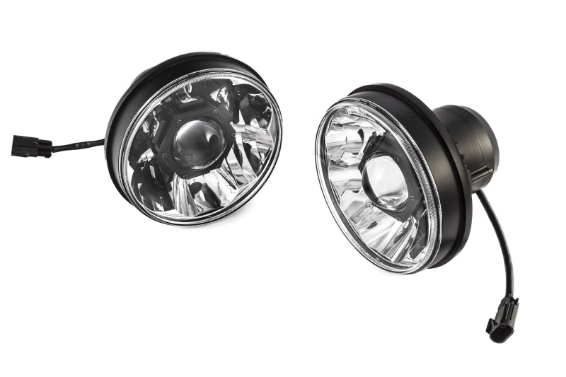 Load image into Gallery viewer, KC HiLiTES 07-18 Jeep JK (Not for Rubicon/Sahara) 7in. Gravity LED Pro DOT Headlight (Pair Pack Sys)
