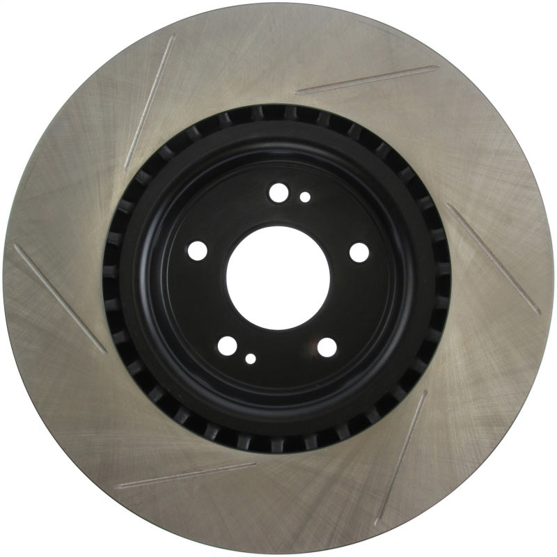 Load image into Gallery viewer, StopTech Power Slot 10 Hyundai Genesis Coupe Track Front Left Slotted Rotor
