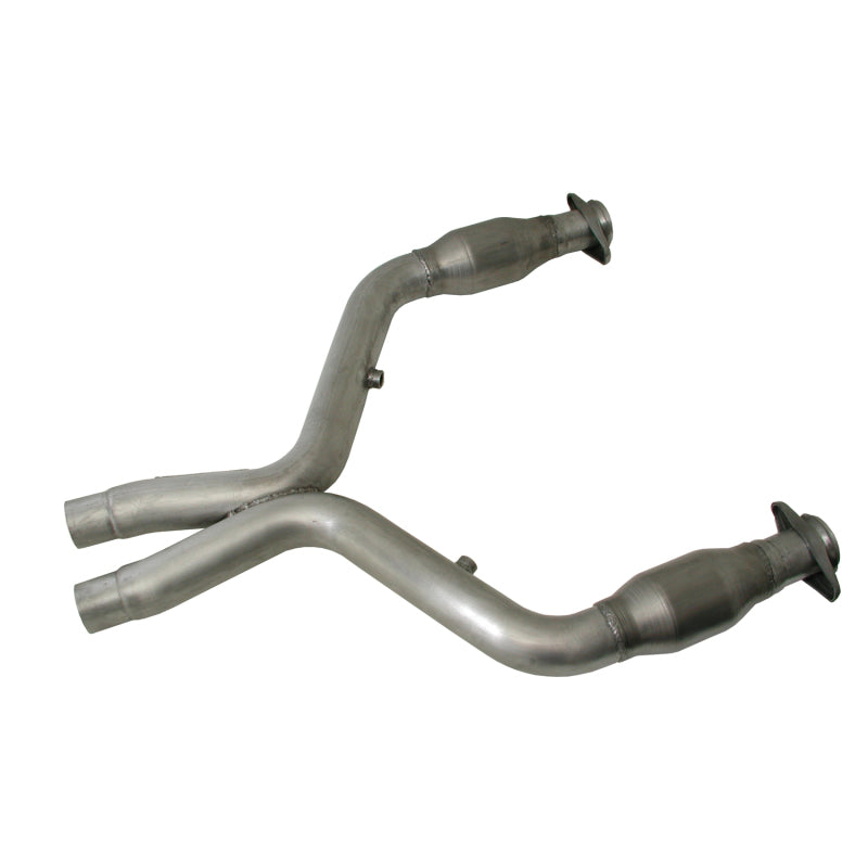 Load image into Gallery viewer, BBK 11-14 Mustang 5.0 Short Mid X Pipe With Catalytic Converters 3.0 For BBK Long Tube Headers
