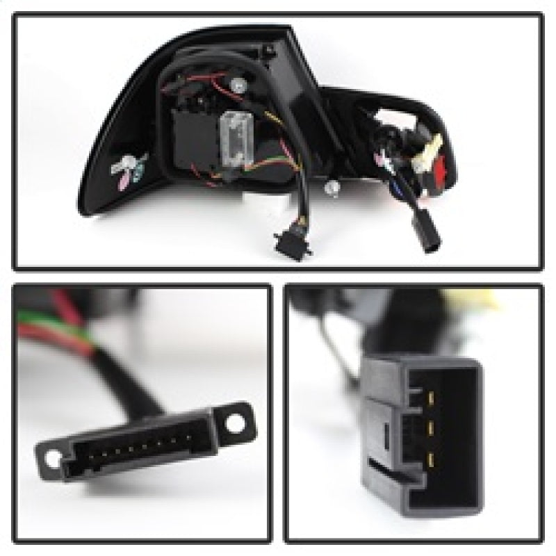 Load image into Gallery viewer, Spyder 04-06 BMW E46 2Dr (Coupe ONLY No Conv.) Lgtbar Styl LED Tail Lghts Blk ALT-YD-BE4604-LBLED-BK
