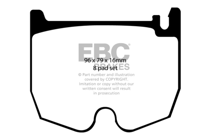 Load image into Gallery viewer, EBC 03-06 Mercedes-Benz CL55 AMG 5.4 Supercharged Redstuff Front Brake Pads
