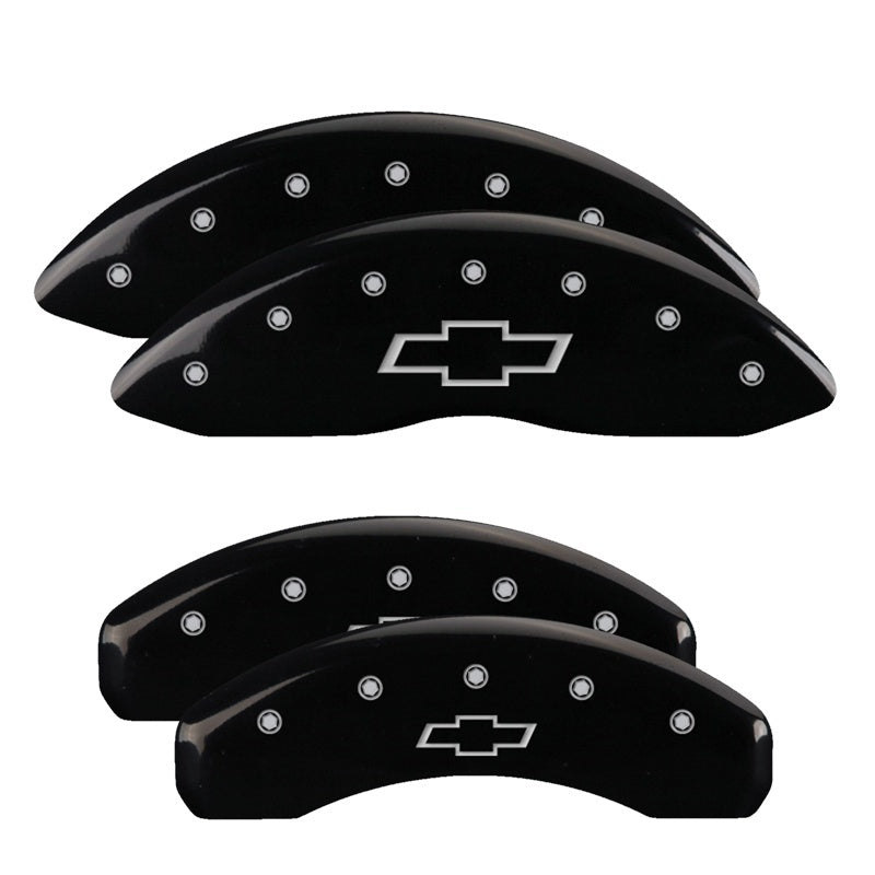 Load image into Gallery viewer, MGP 4 Caliper Covers Engraved Front &amp; Rear MOPAR Yellow finish black ch

