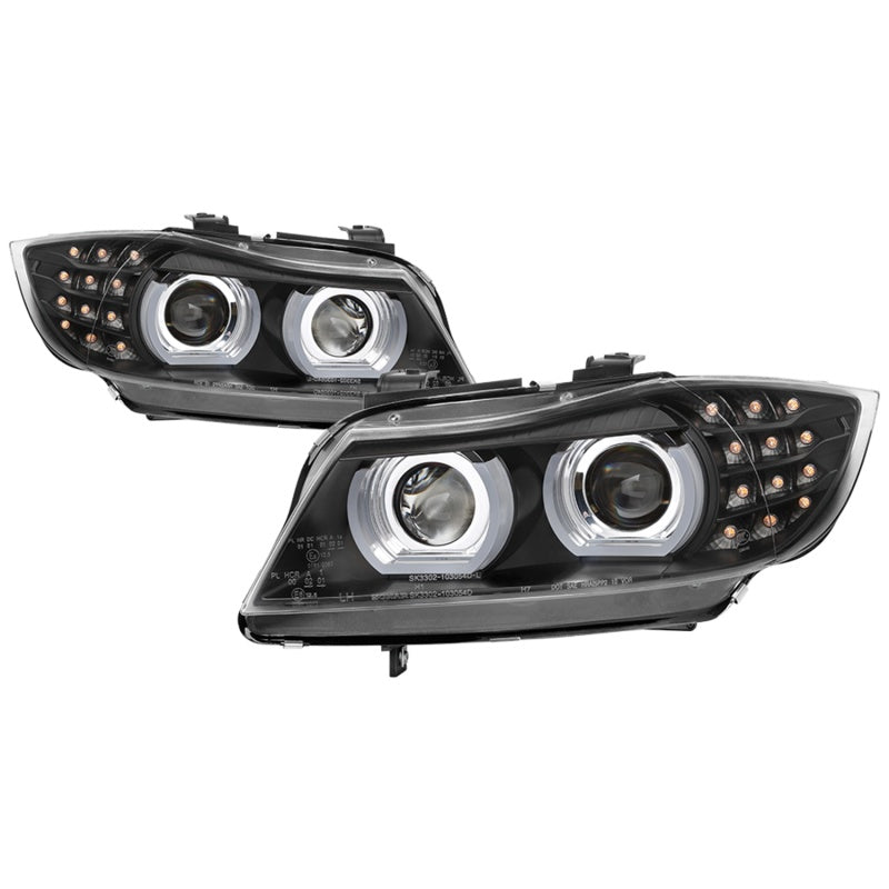 Load image into Gallery viewer, Spyder 09-12 BMW E90 3-Series 4DR HID w/ AFS Only - LED Turn - Black - PRO-YD-BMWE9009-AFSHID-BK
