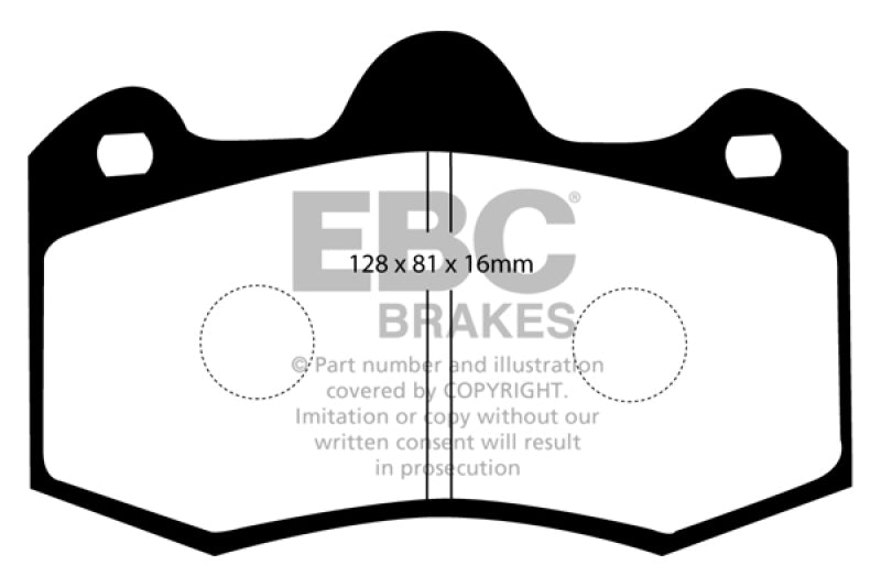Load image into Gallery viewer, EBC 11+ Mclaren MP4-12C 3.8 Twin Turbo Bluestuff Rear Brake Pads
