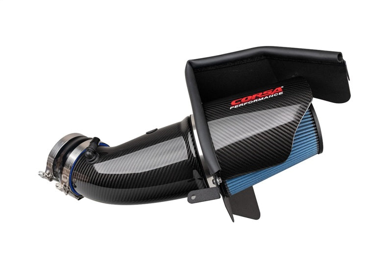 Load image into Gallery viewer, Corsa 19-21 Dodge Challenger SRT/Hellcat/Redeye/Demon Carbon Fiber Air Intake w/ MaxFlow 5 Oil Filt.
