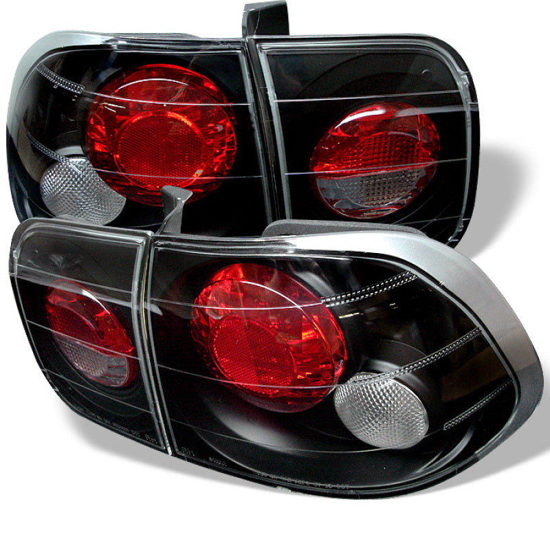 Load image into Gallery viewer, Spyder Honda Civic 96-98 4Dr Euro Style Tail Lights Black ALT-YD-HC96-4D-BK
