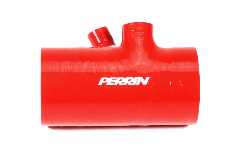 Load image into Gallery viewer, Perrin 2022+ Subaru WRX Red 3in Turbo Inlet Hose w/ Nozzle (Short)
