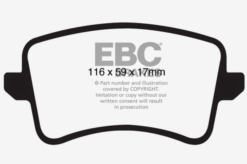 Load image into Gallery viewer, EBC 09-11 Audi A4 2.0 Turbo Greenstuff Rear Brake Pads
