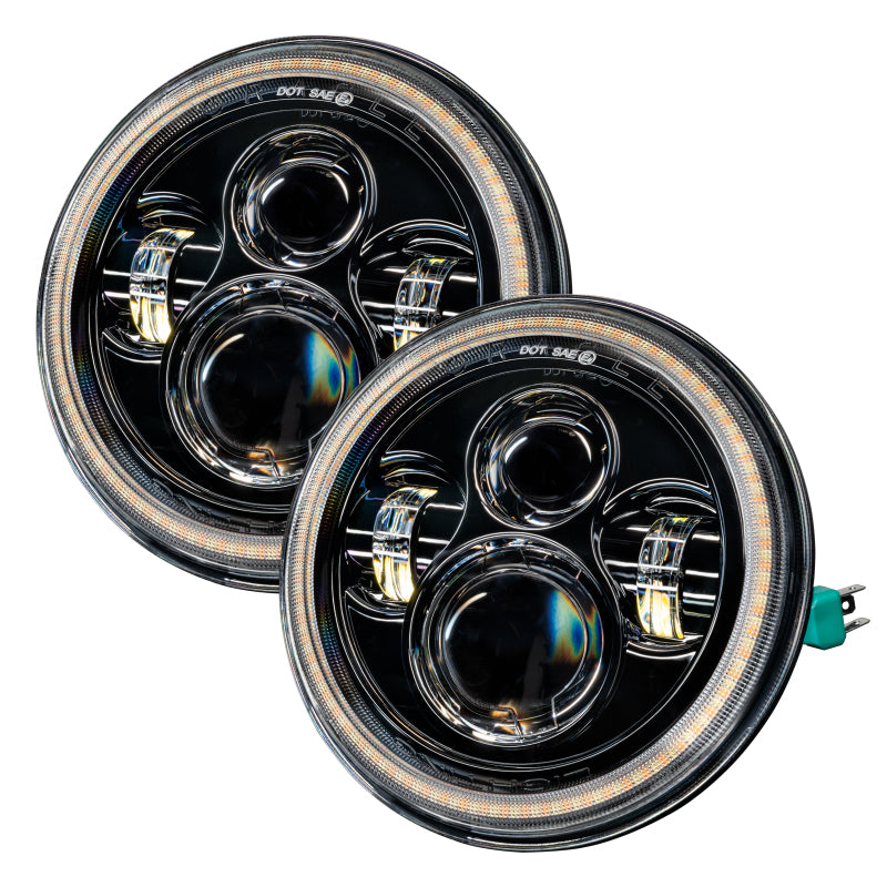 Load image into Gallery viewer, Oracle 07-18 Jeep Wrangler JK Switchback LED Halo Headlights - Amber/White - Switchback
