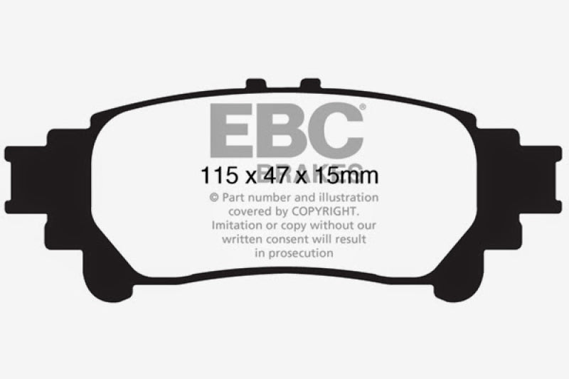 Load image into Gallery viewer, EBC 13+ Lexus GS350 3.5 RWD Redstuff Rear Brake Pads
