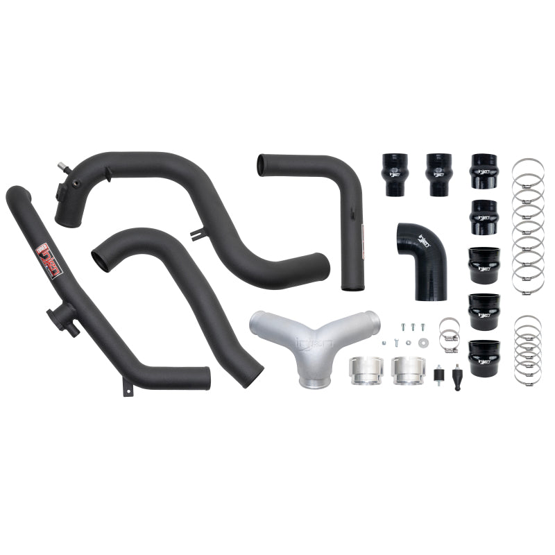 Load image into Gallery viewer, Injen 21-23 Ford Bronco 2.7L V6 (TT) EcoBoost SES Intercooler Pipes - Wrinkle Black
