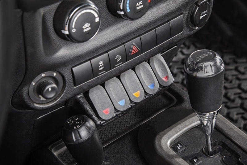 Load image into Gallery viewer, Rugged Ridge Lower Console Switch Panel 11-18 Jeep Wrangler JK/JKU
