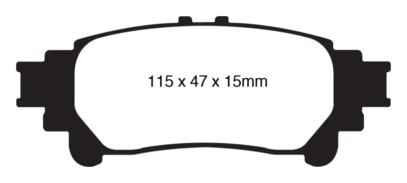Load image into Gallery viewer, EBC 13+ Lexus GS350 3.5 RWD Yellowstuff Rear Brake Pads
