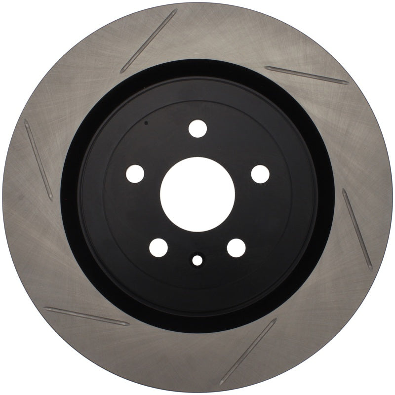 Load image into Gallery viewer, StopTech Power Slot 10 Camaro SS 8cyl Rear Right Slotted Rotor
