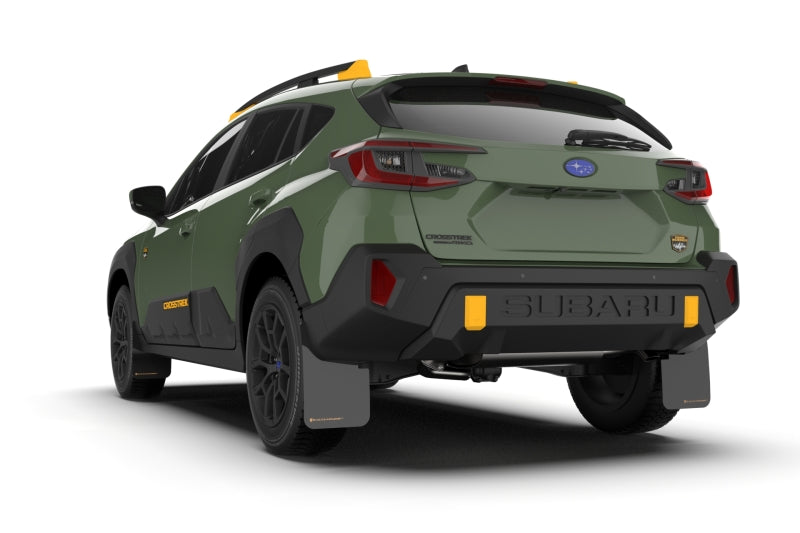 Load image into Gallery viewer, Rally Armor 2024 Subaru Crosstrek (Wilderness Only) Black UR Mudflap W/Wild-Orange Logo No Drill Req
