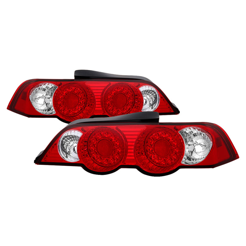 Load image into Gallery viewer, Spyder Acura RSX 02-04 LED Tail Lights Red Clear ALT-YD-ARSX02-LED-RC
